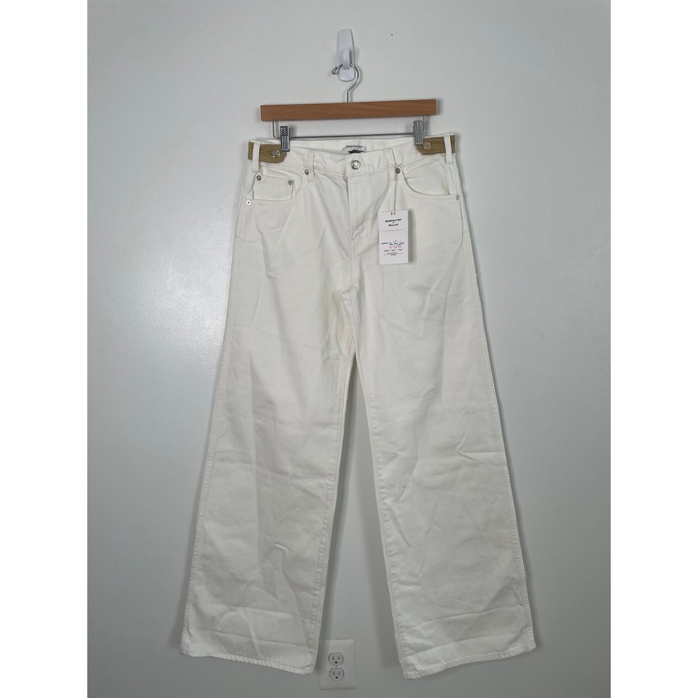 Madewell x Benjamin Talley Smith Jeans Coolidge Low Rise Wide Leg 30 White Chalk - Picture 6 of 16